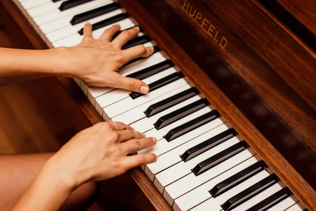 llearning piano in twenties