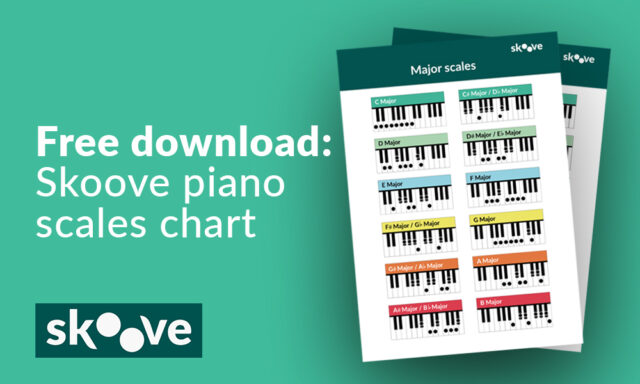 piano scales chart