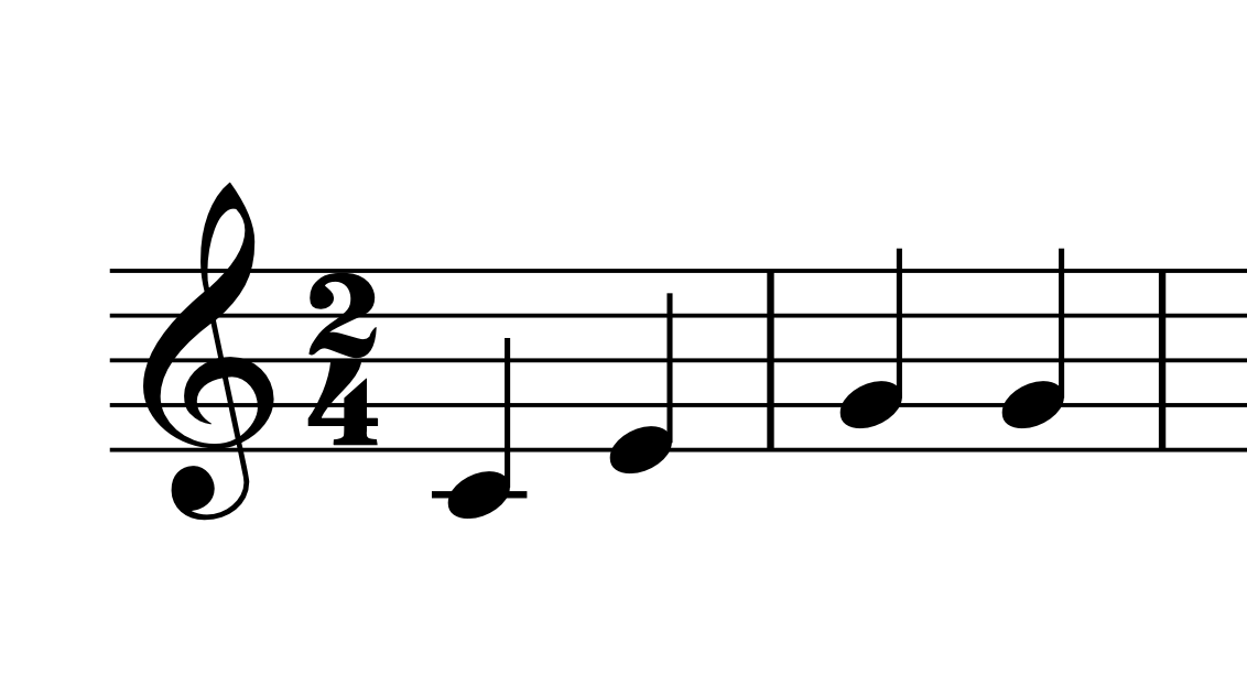 2/4 time signature