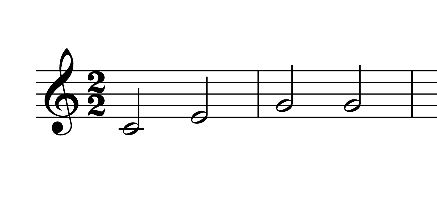 2/2 time signature