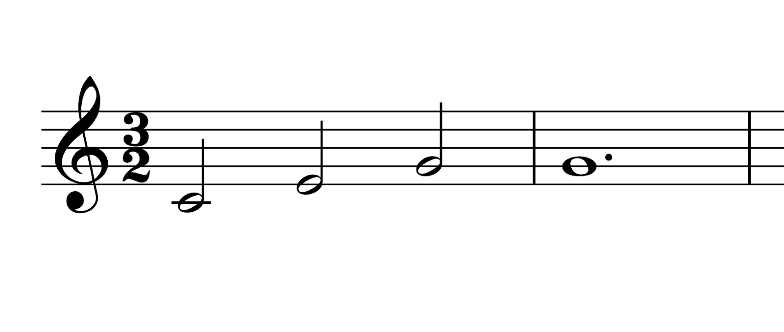 3/2 time signature