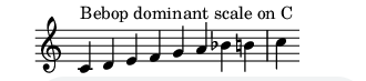 bebop dominant minor scale