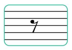 Eighth note rest